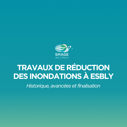 Travaux de réduction des inondations à Esbly