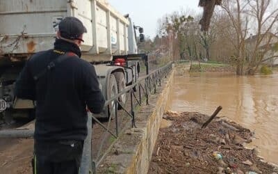 DESEMBACLEMENT : INTERVENTIONS DU SMAGE 2 MORIN DURANT LES INONDATIONS