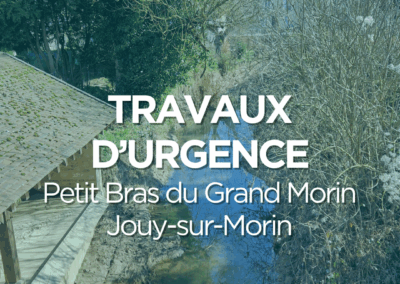 Lancement des travaux de remise en eau d’un bras du Grand Morin sur la commune de Jouy-sur-Morin